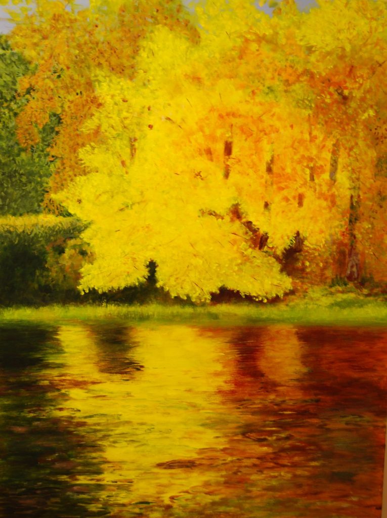 Autumn Splendor - Acrylic on Canvas - 40"H X 30"W